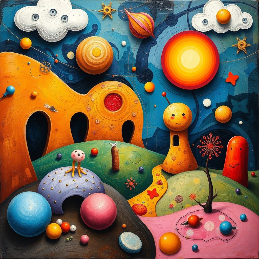 Surrealist Dreamscapes in Vibrant Colors