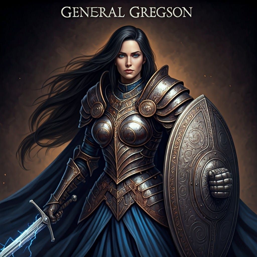 Austere Warrior, Goddess of Thunder, in Gothic Armor