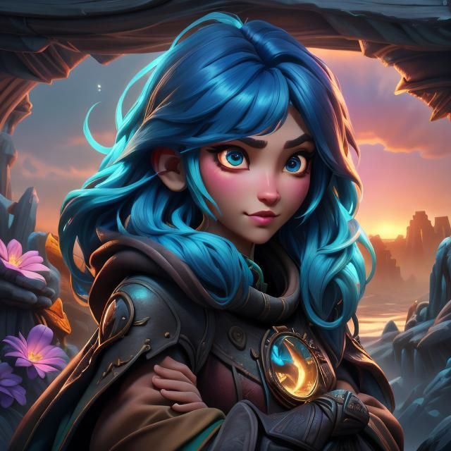 Fantastical Matte Painting with Intricate Details