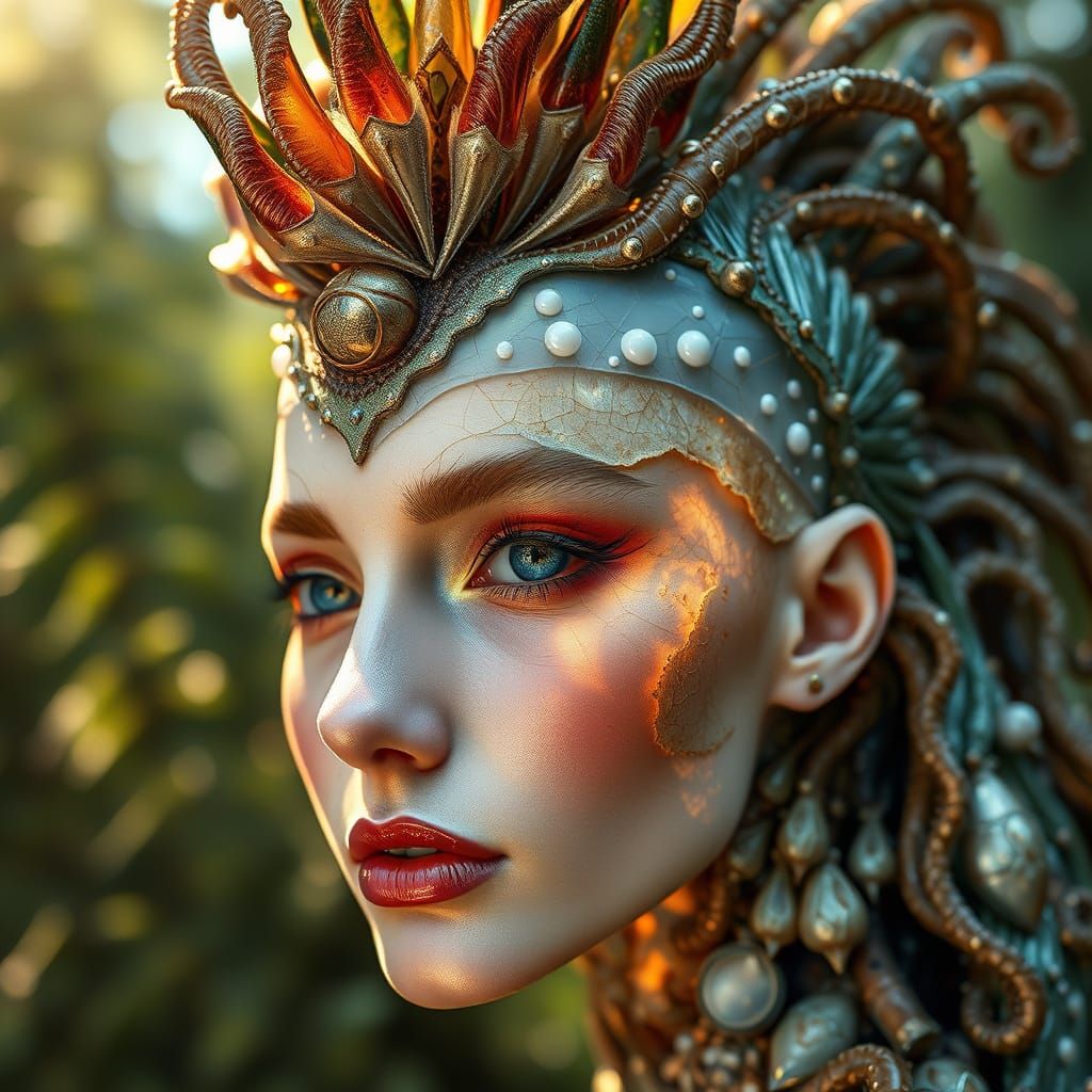 Beautiful Agate Nymph with Crystalline Mohawk