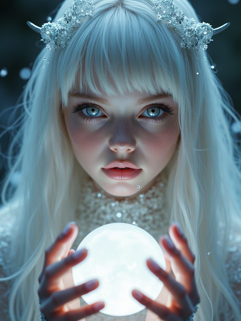 Magical Alien Goddess of Light Portrait