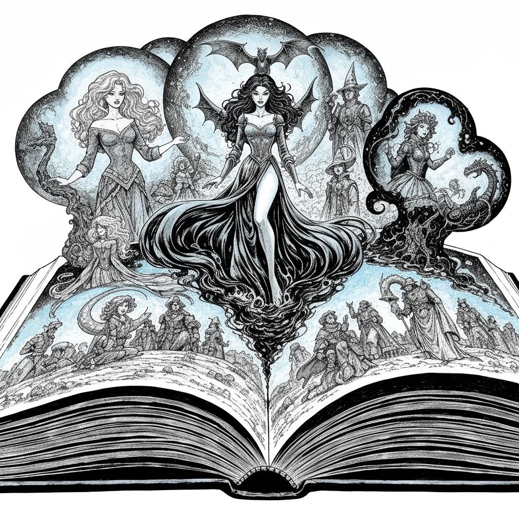 Ink River Dreams: Ladies, Knights, Dragons, Wizards