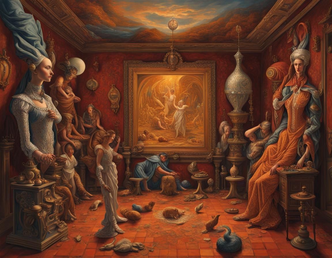 Surreal Dreamscape in Magical Realism Style