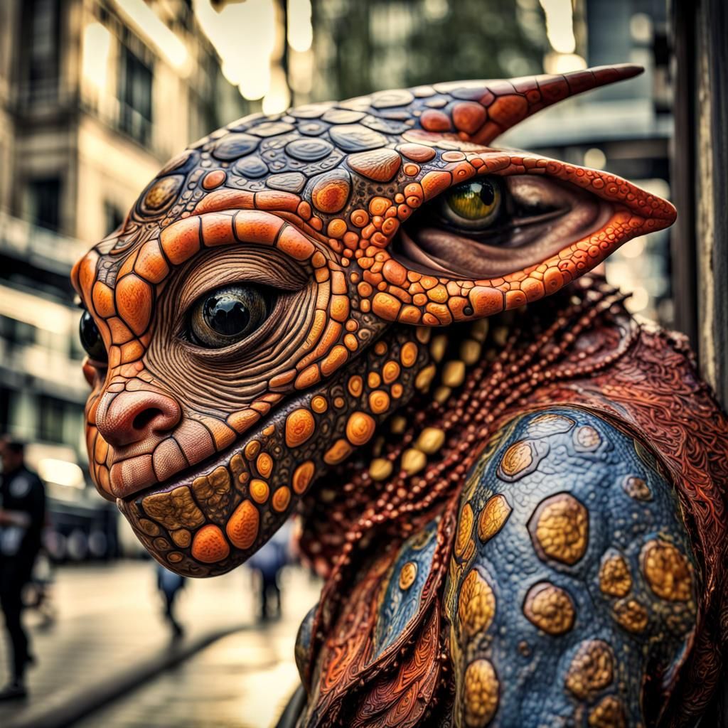 Breathtaking Photorealistic Aliens in Elegant Settings