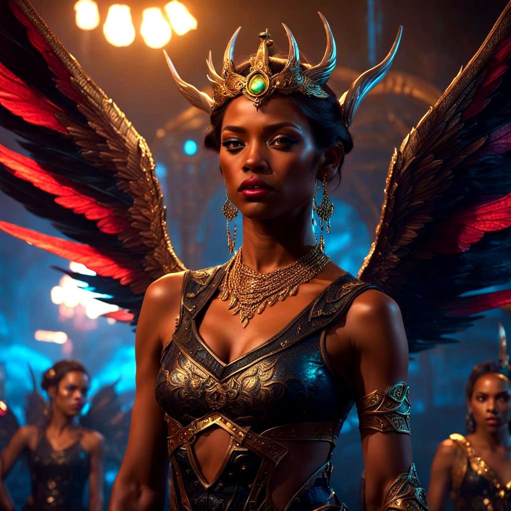 Fairies at a Dance Club in Fantasy Art Style