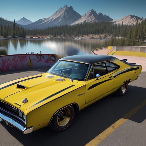 1969 Dodge Coronet Super Bee at Skatepark