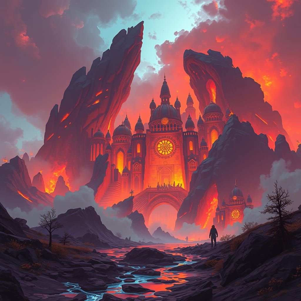 Mystical Emberwake: A Sci-Fi Fantasy Realm