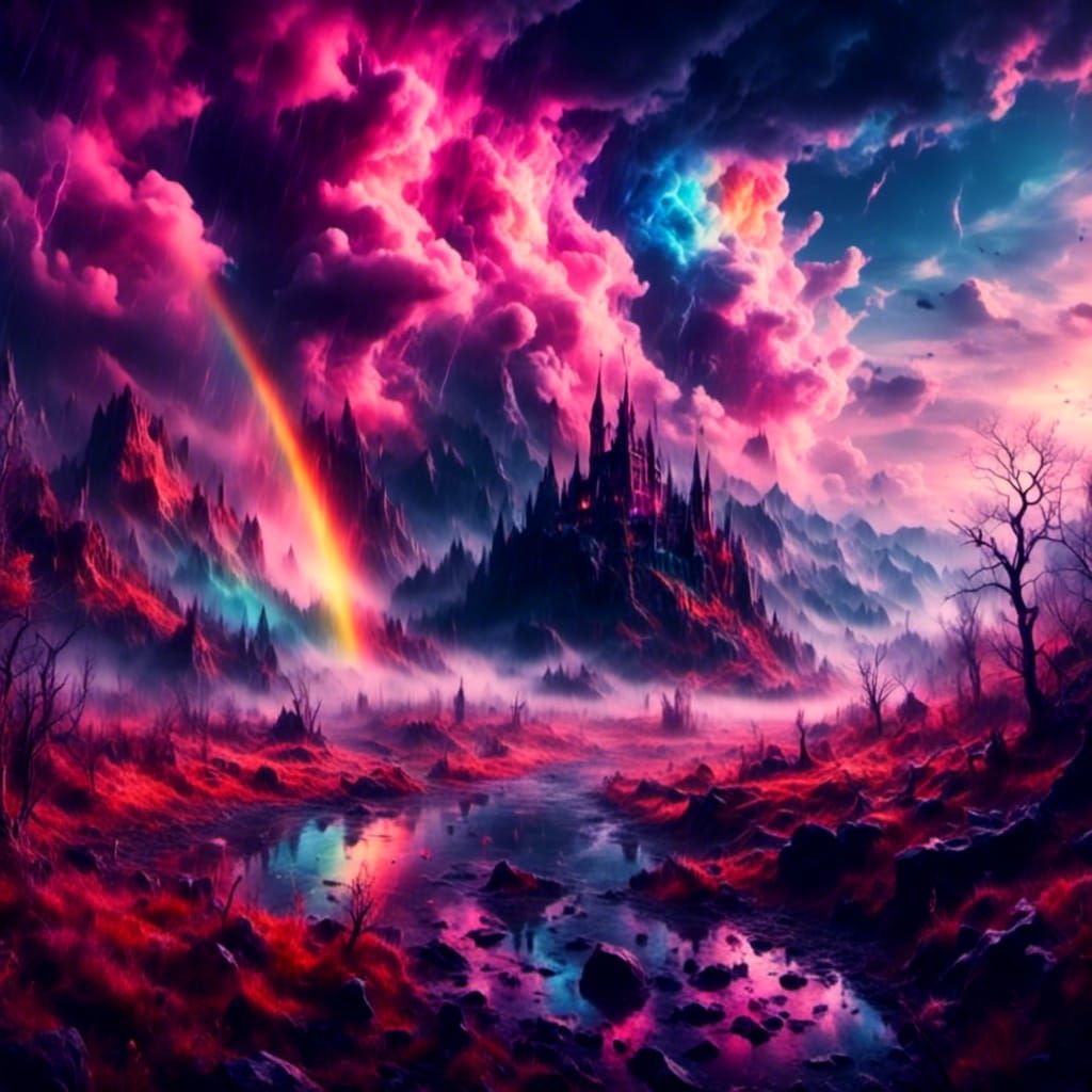 Ethereal Rainbow with Spectral Colors