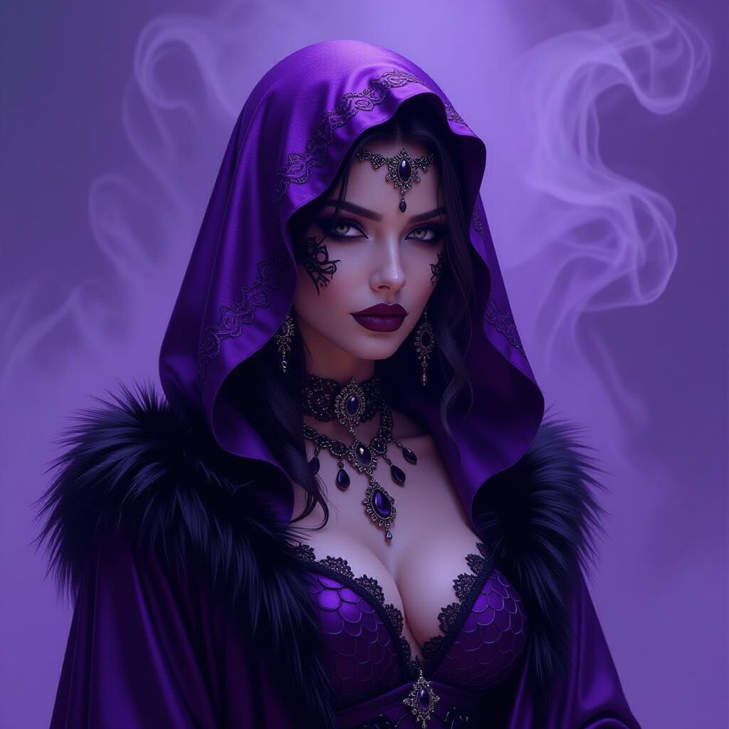 Viperia Snake Whisper Princess in Dark Fantasy Style