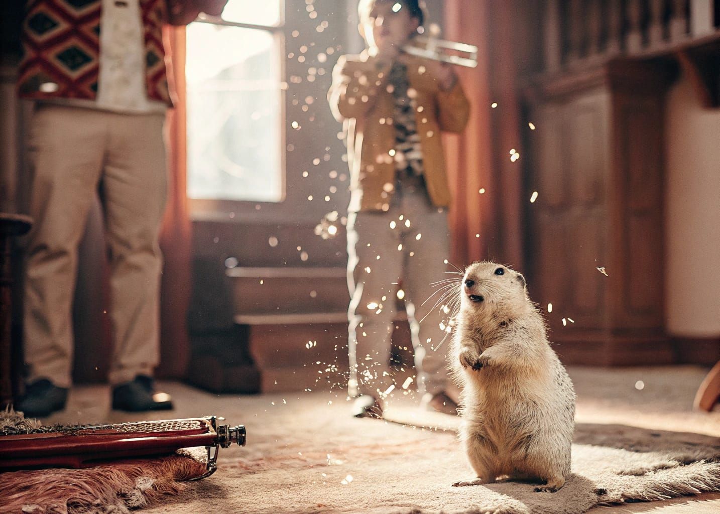 Whimsical Menagerie of Playful Flora and Fauna