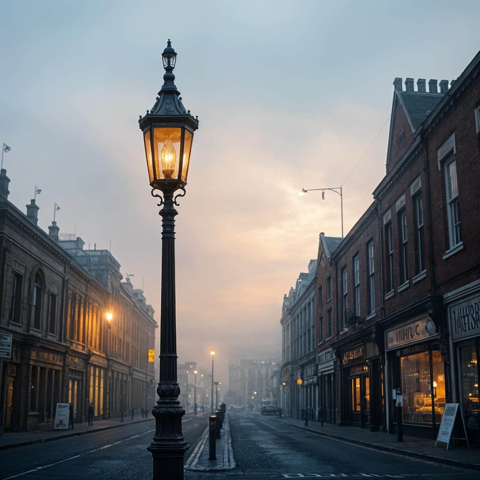 Liverpool's Vintage Street Light Elegance