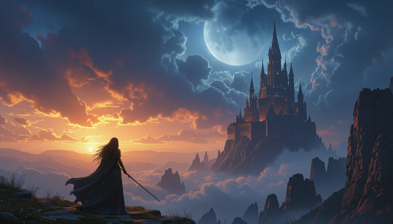 Witches of the Northern Skies Epic Cinematic Digital Paintin...