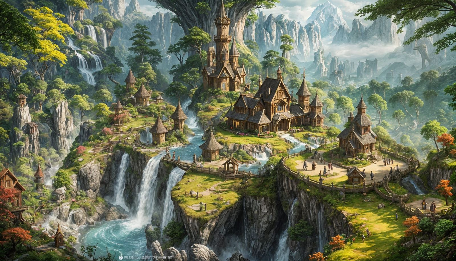 Elven Cliffside Cottage in a Wooded Valley