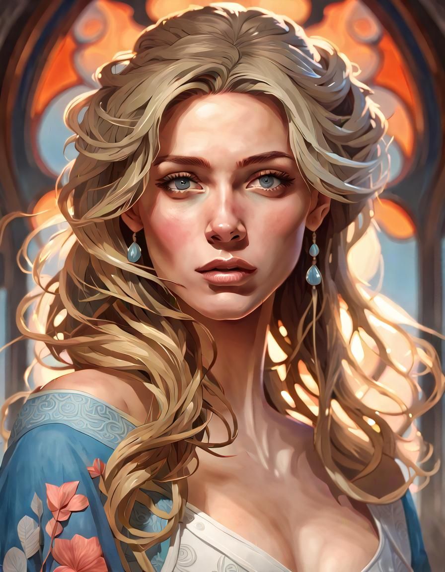 Hyper-Detailed Portrait of a Texas Beauty Queen