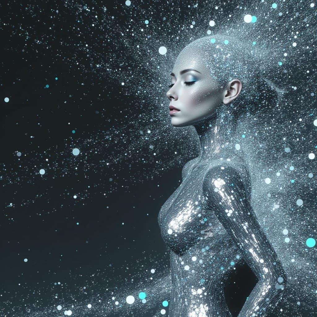 Cyborg Goddess Contemplates Technological Singularity in Neo...