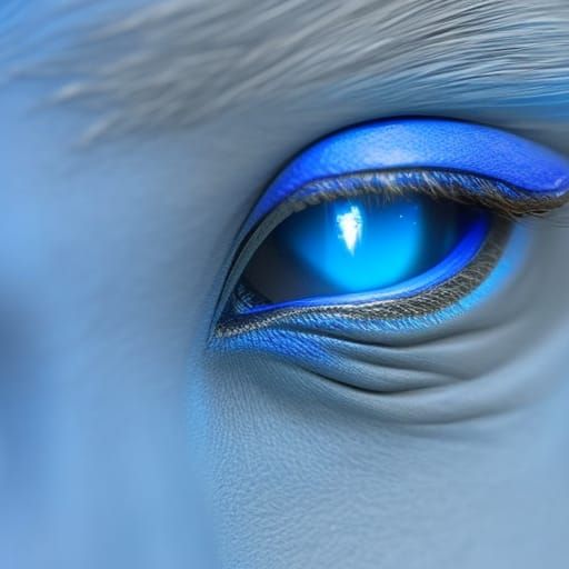 Hyperrealistic Eyes of Ibad from Dune Series