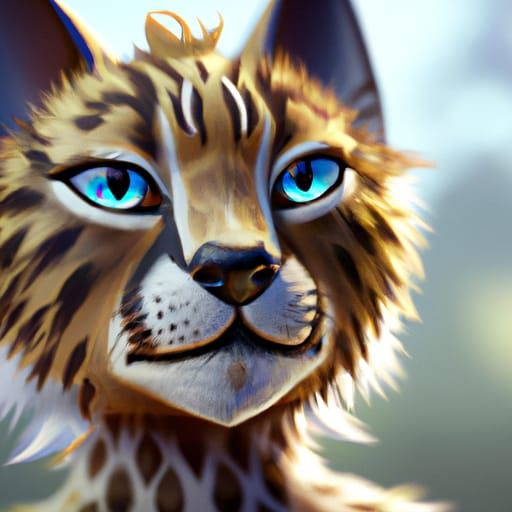 Hyperdetailed Portrait of Cute Animals in Splash Art Style