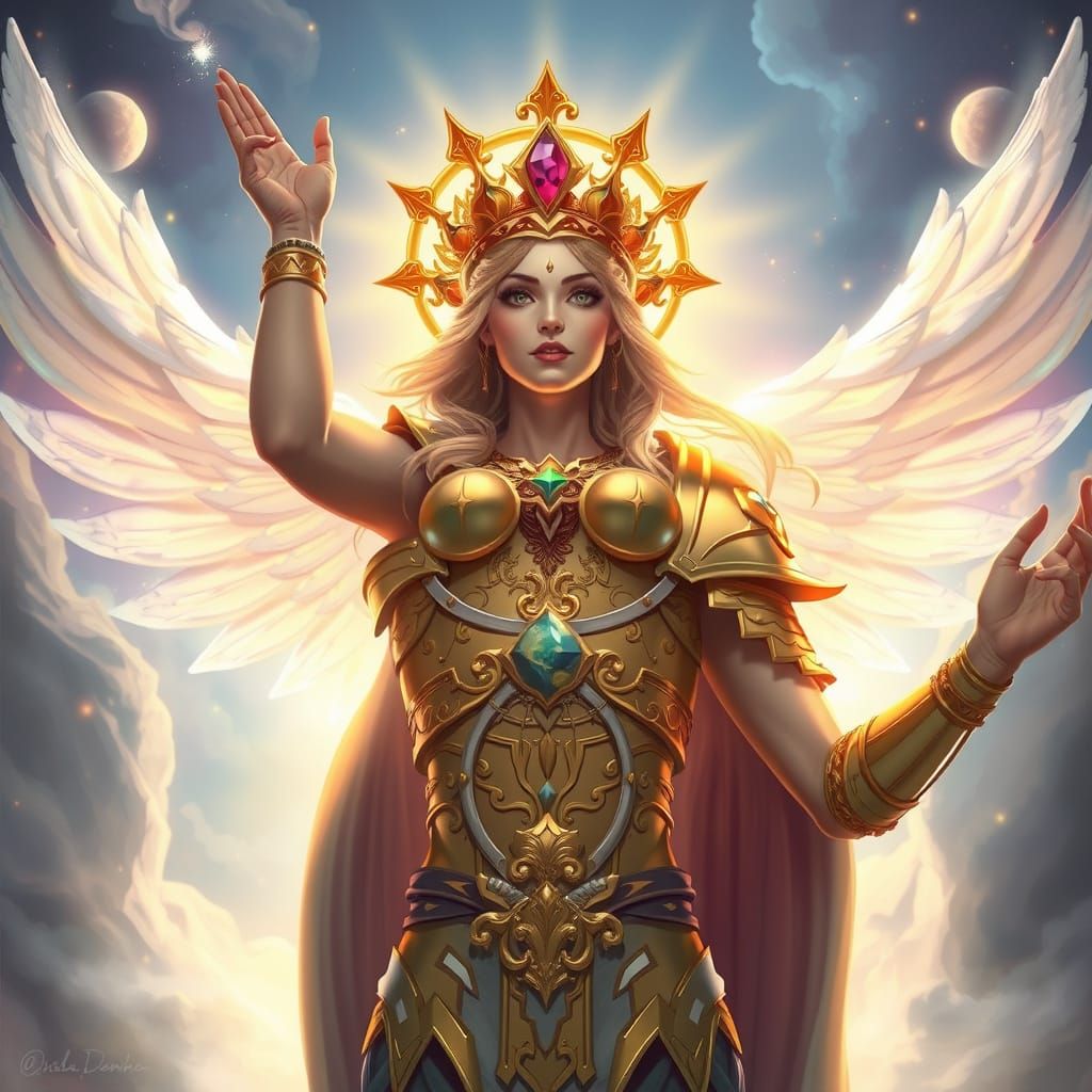 Victorious Goddess Fredya in Heavenly Realm