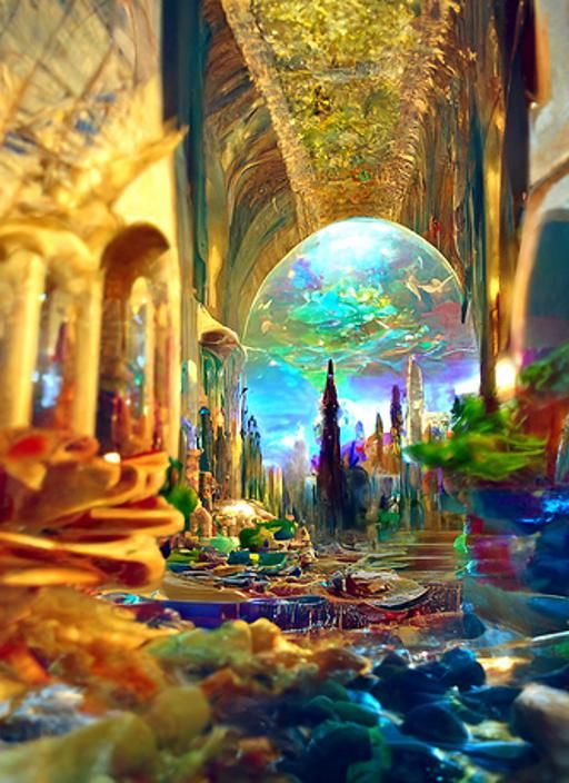 Luminescent Abstract World in Hyperrealism