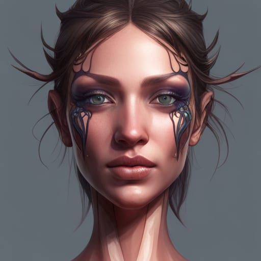 Detailed Portrait in Volumetric Lighting Style