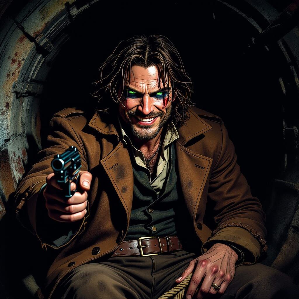 Menacing Interrogation in a Gothic Bunker