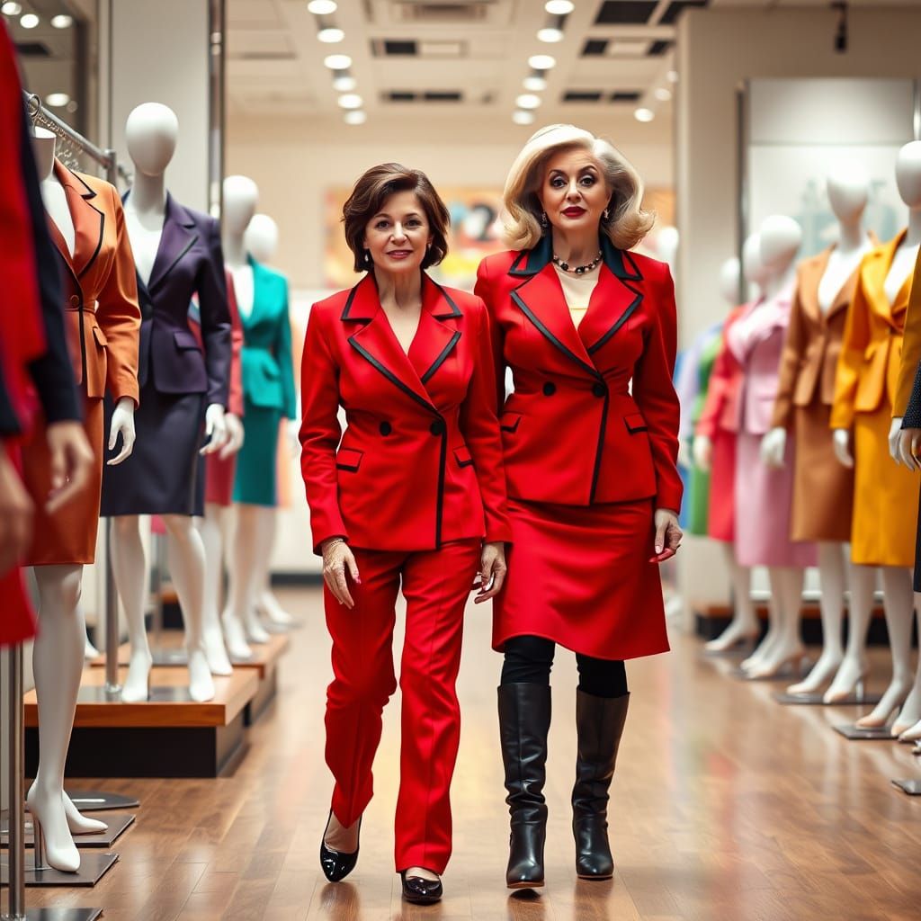 Modern Businesswomen and Drag Queens in Harmony