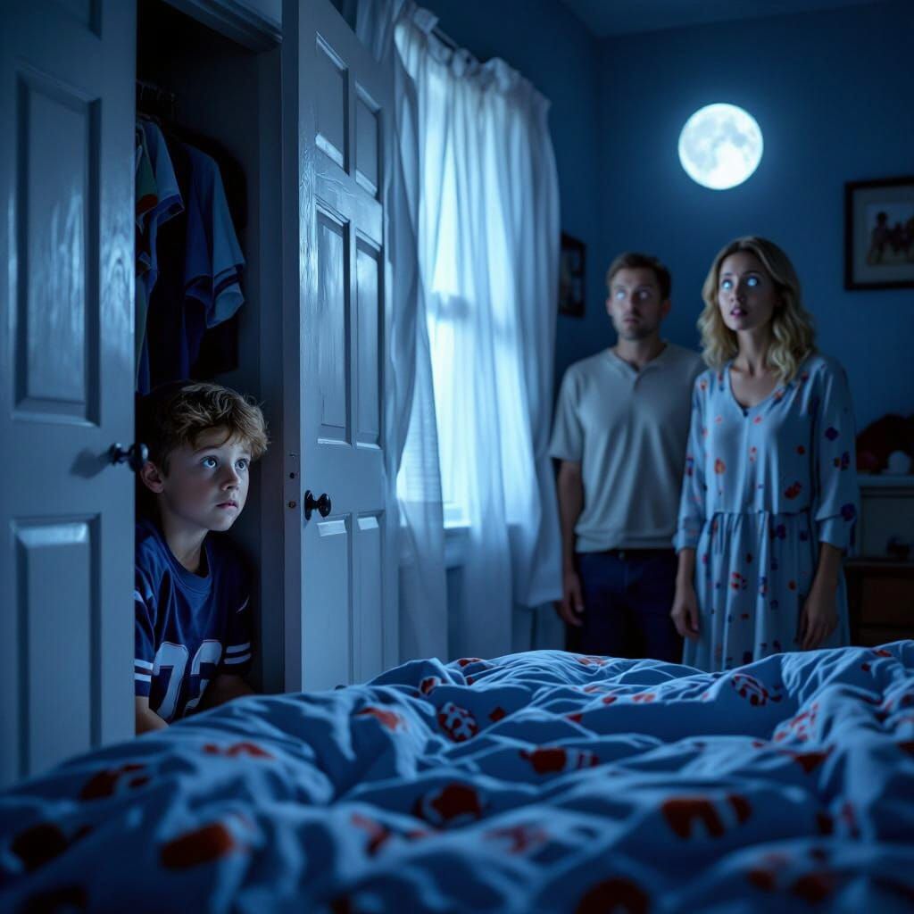 Terrified Boy Witnesses Supernatural Horror in Bedroom
