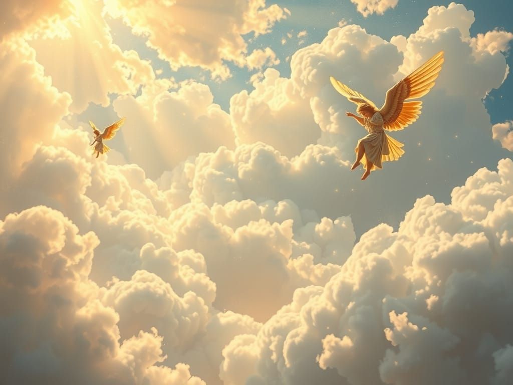 Angelic Realm in Romanticism Style