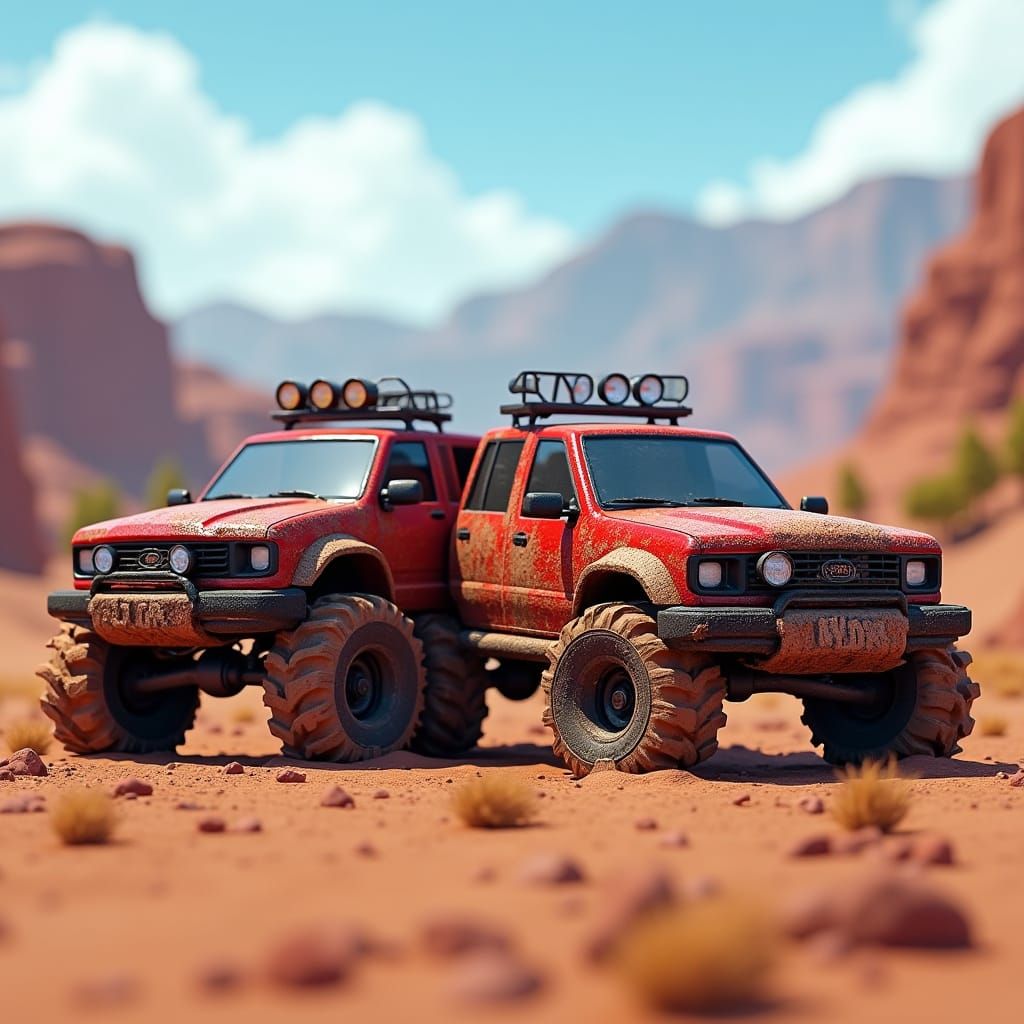 Roblox Utes in Desert Landscape