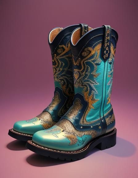 Dappled Boots in Cel Animation with Baroque Style
