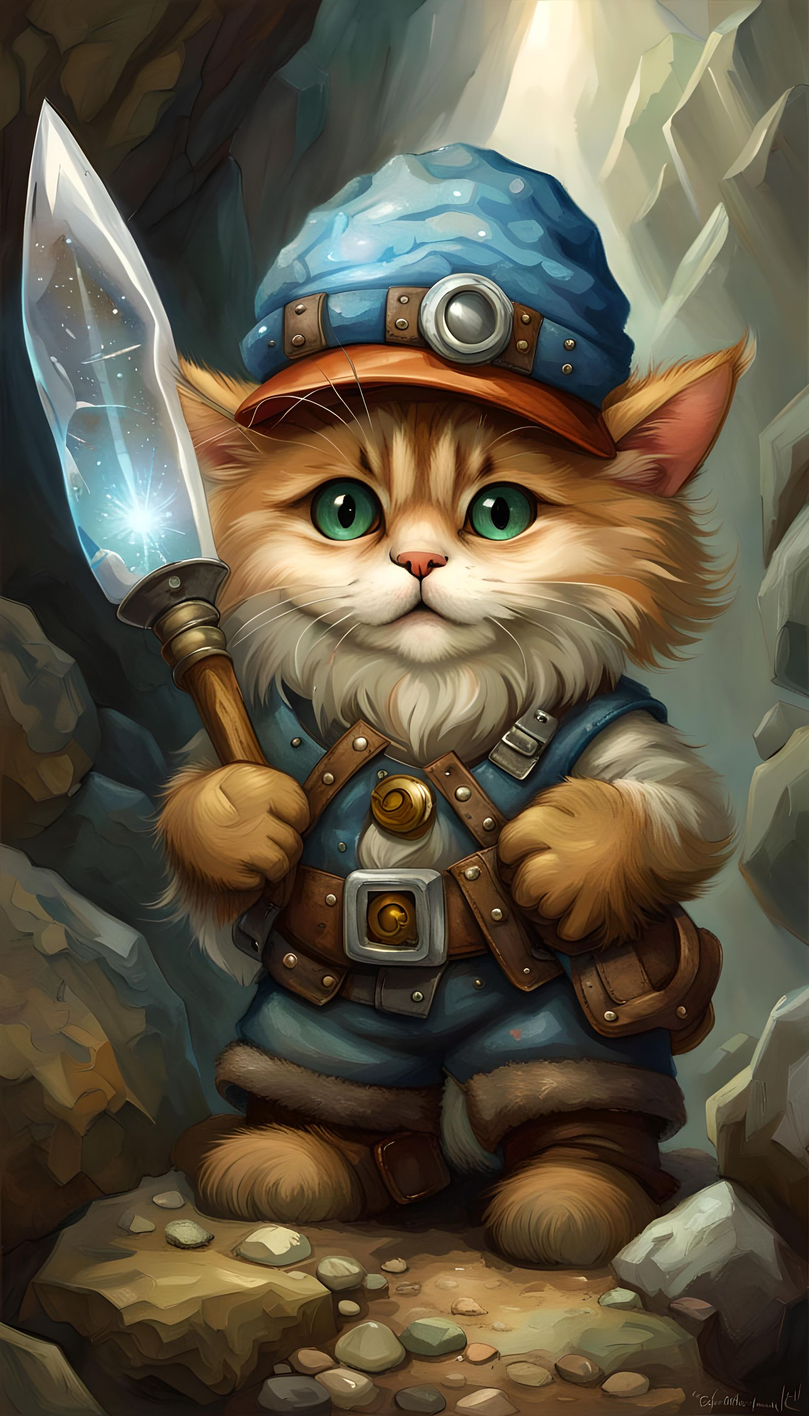 C.A.T. Miner at Work, down in the Deep.