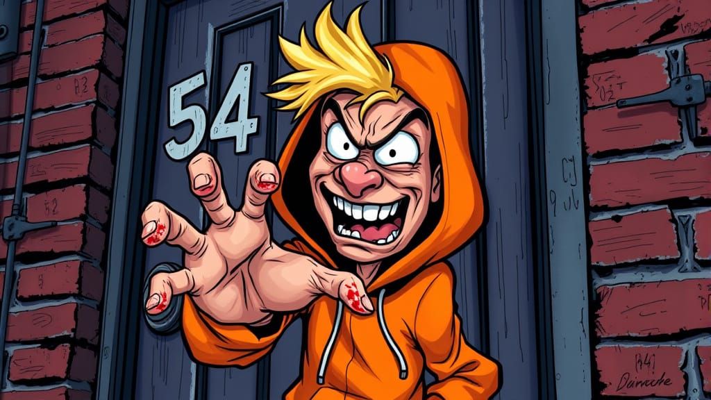 Frantic Screech Begs for Entry in Hyperdetailed Caricature