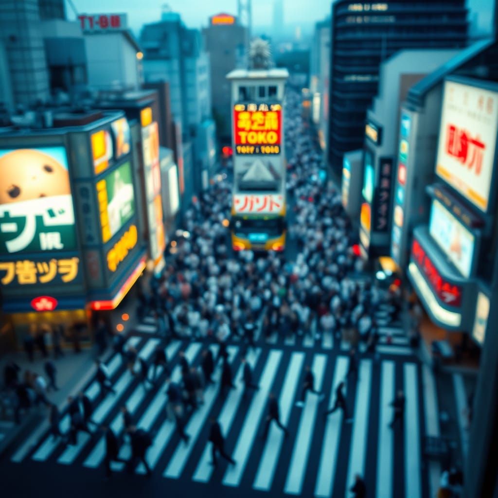Shibuya Crossing: Cinematic Tokyo Street Photography