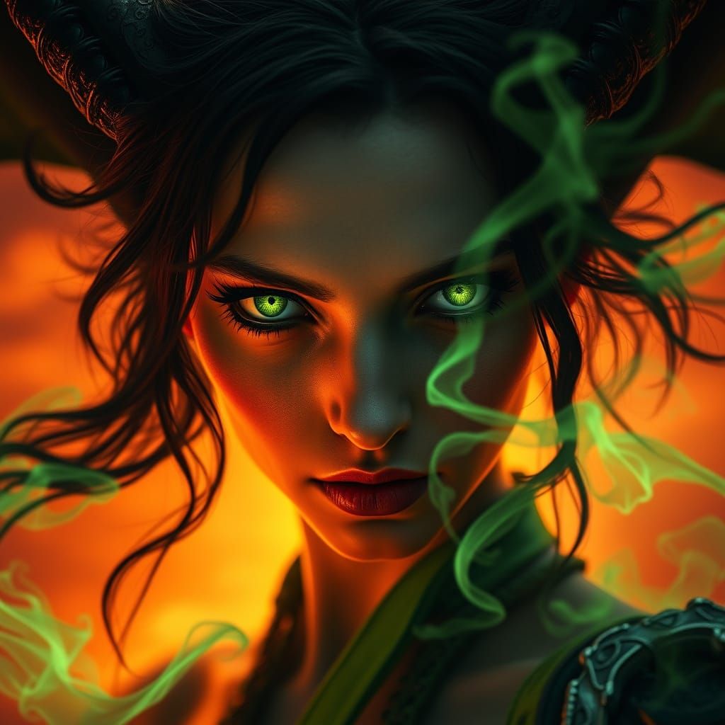 Banshee with green eyes