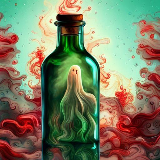 Radioluminescent Ghosts in a Bottle: Digital Art