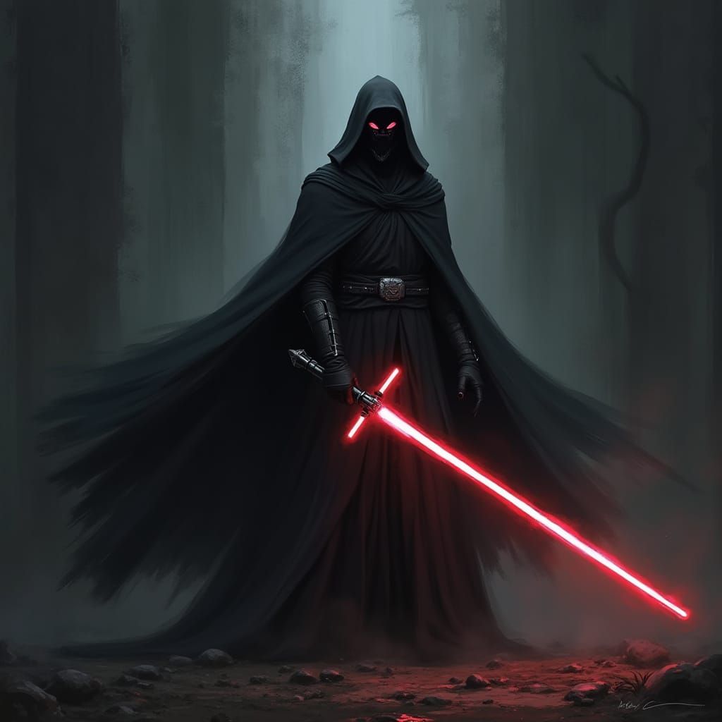 Darth Nihilus: Sith Lord in Dark Fantasy Sci-Fi