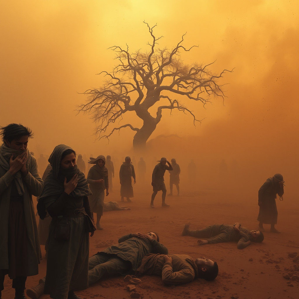 Dust Bowl Devastation: A Haunting 1935 Scene