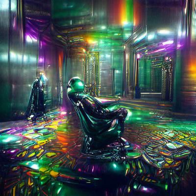 The Matrix: Iridescent Detailed Painting in 8k