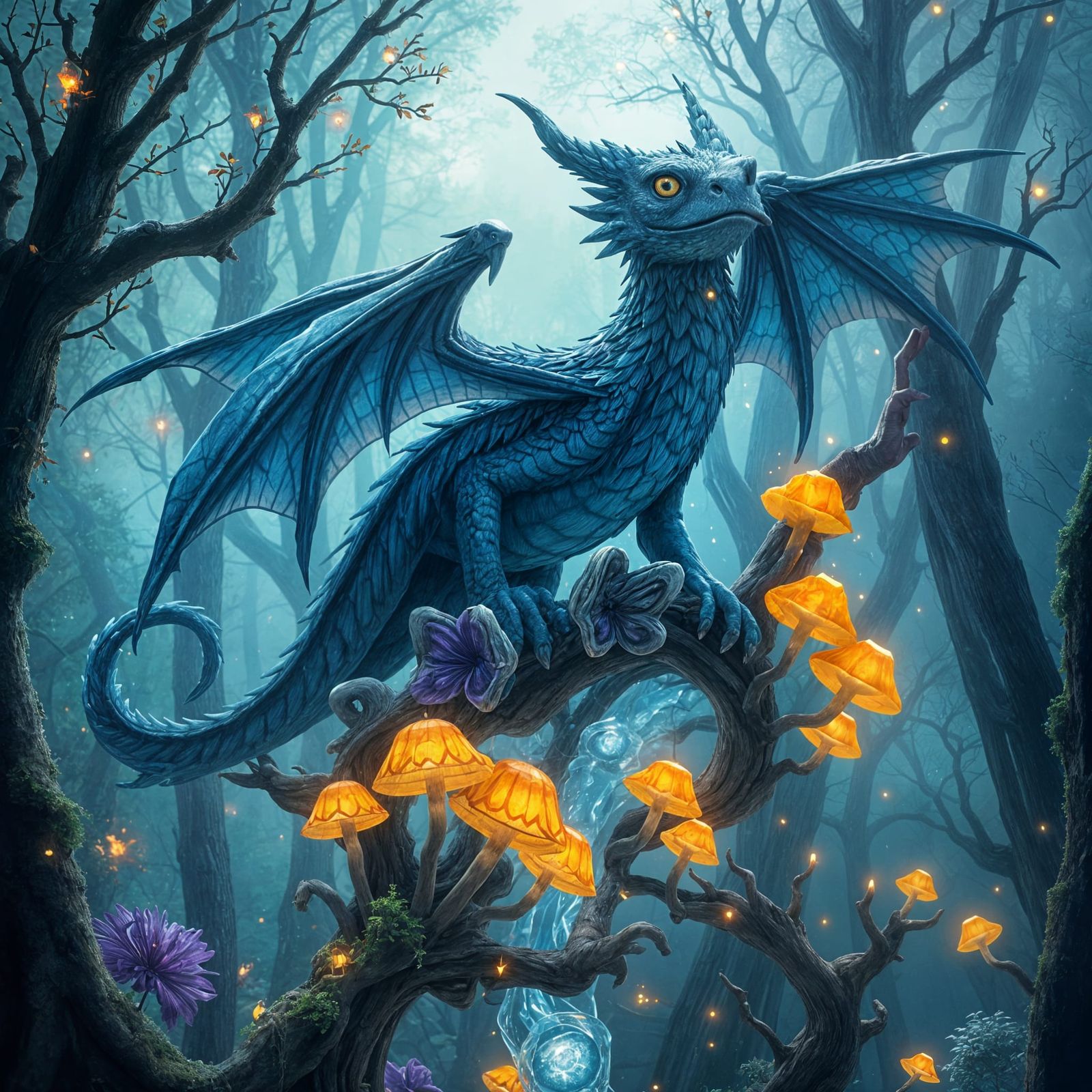 Vibrant Artistic Expression in Whimsical Style