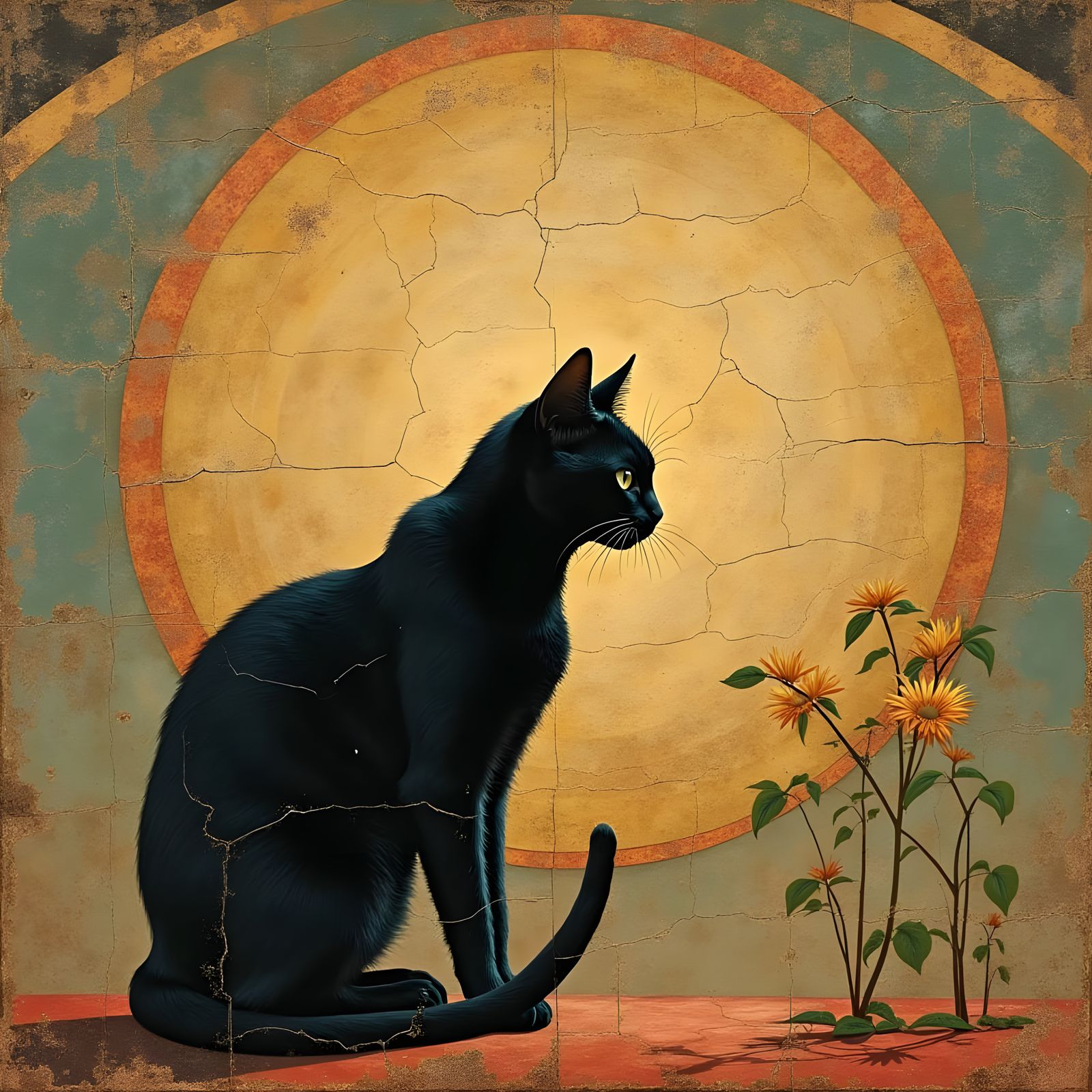 Black Cat Fresco
