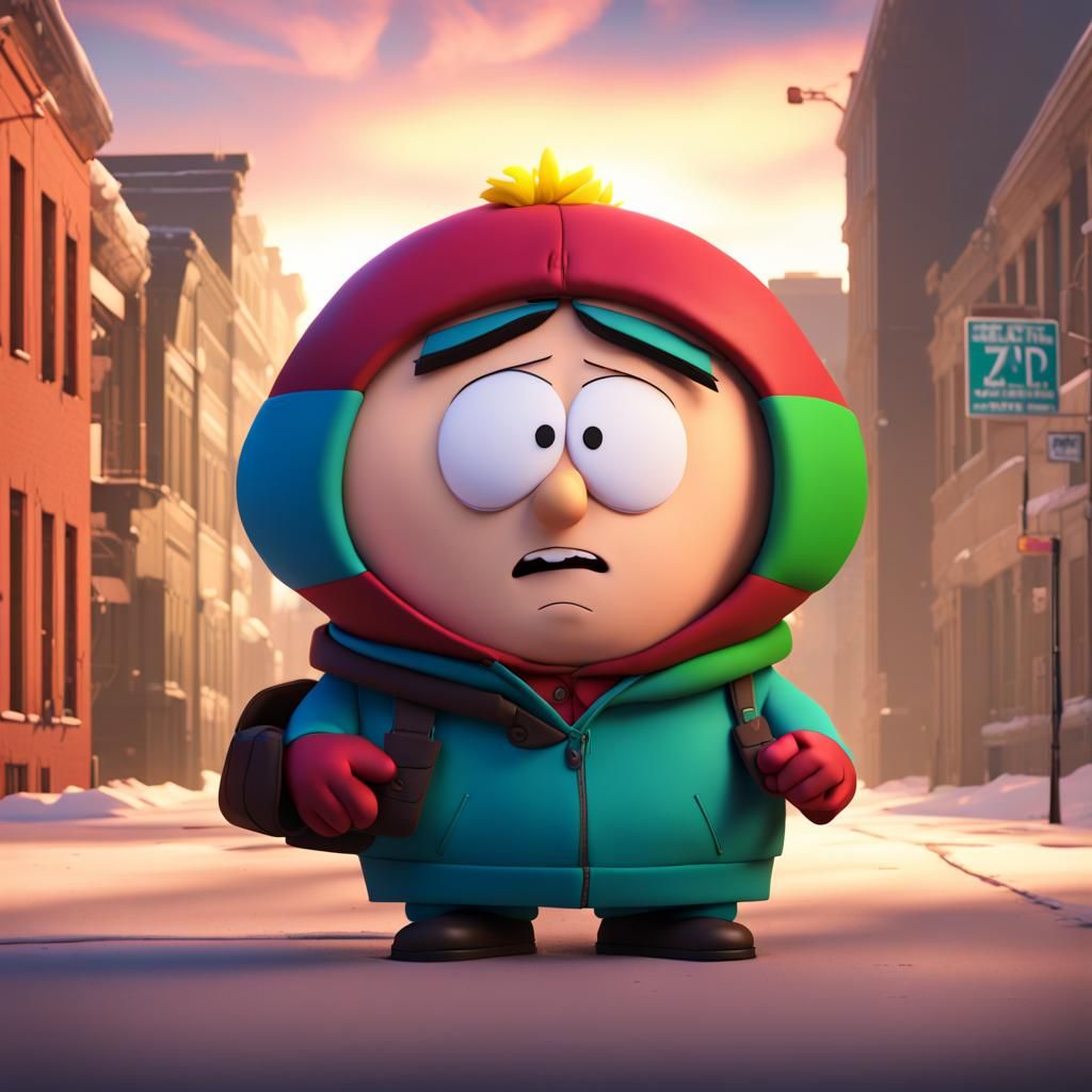 South Park Inspired 3D Digital Art