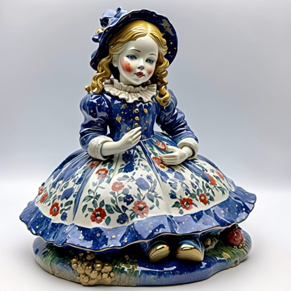 Glazed doll