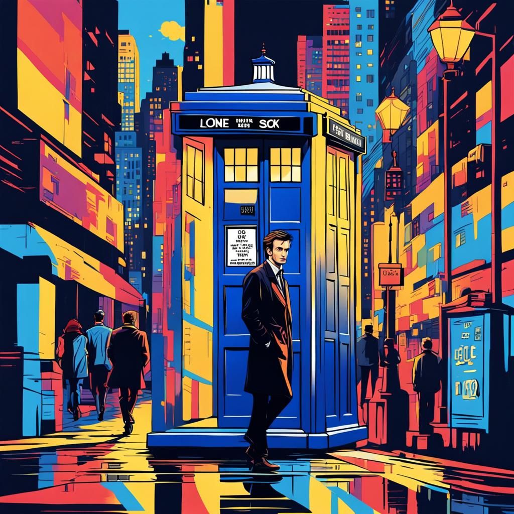 Doctor Who's TARDIS in New York, Comic Style
