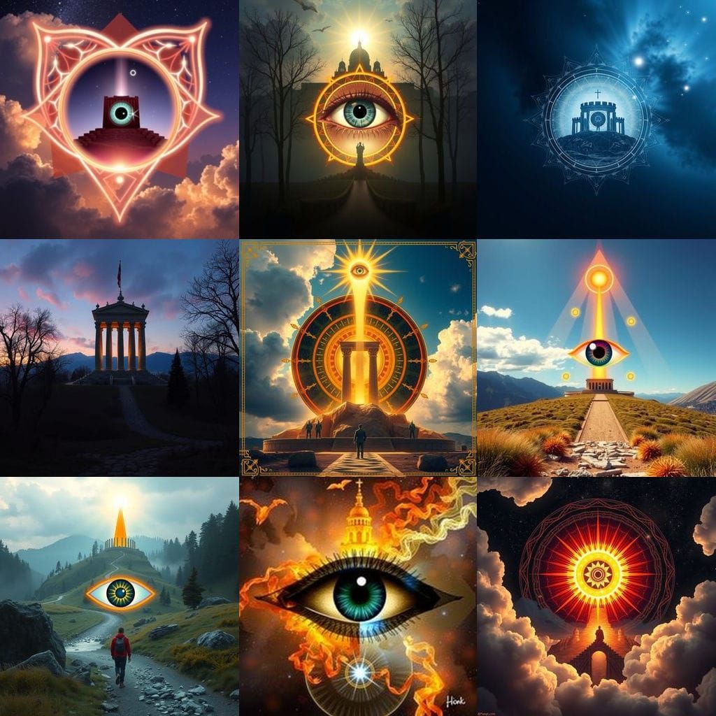 Symbol of Truth Seeking in a Matrix of Illusions