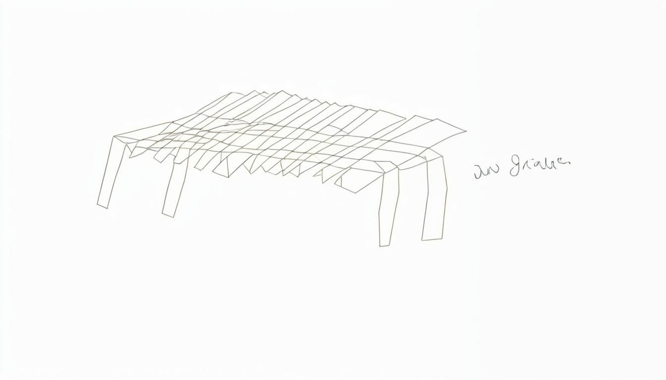 Origami Paper Folds in Soft Focus Artwork