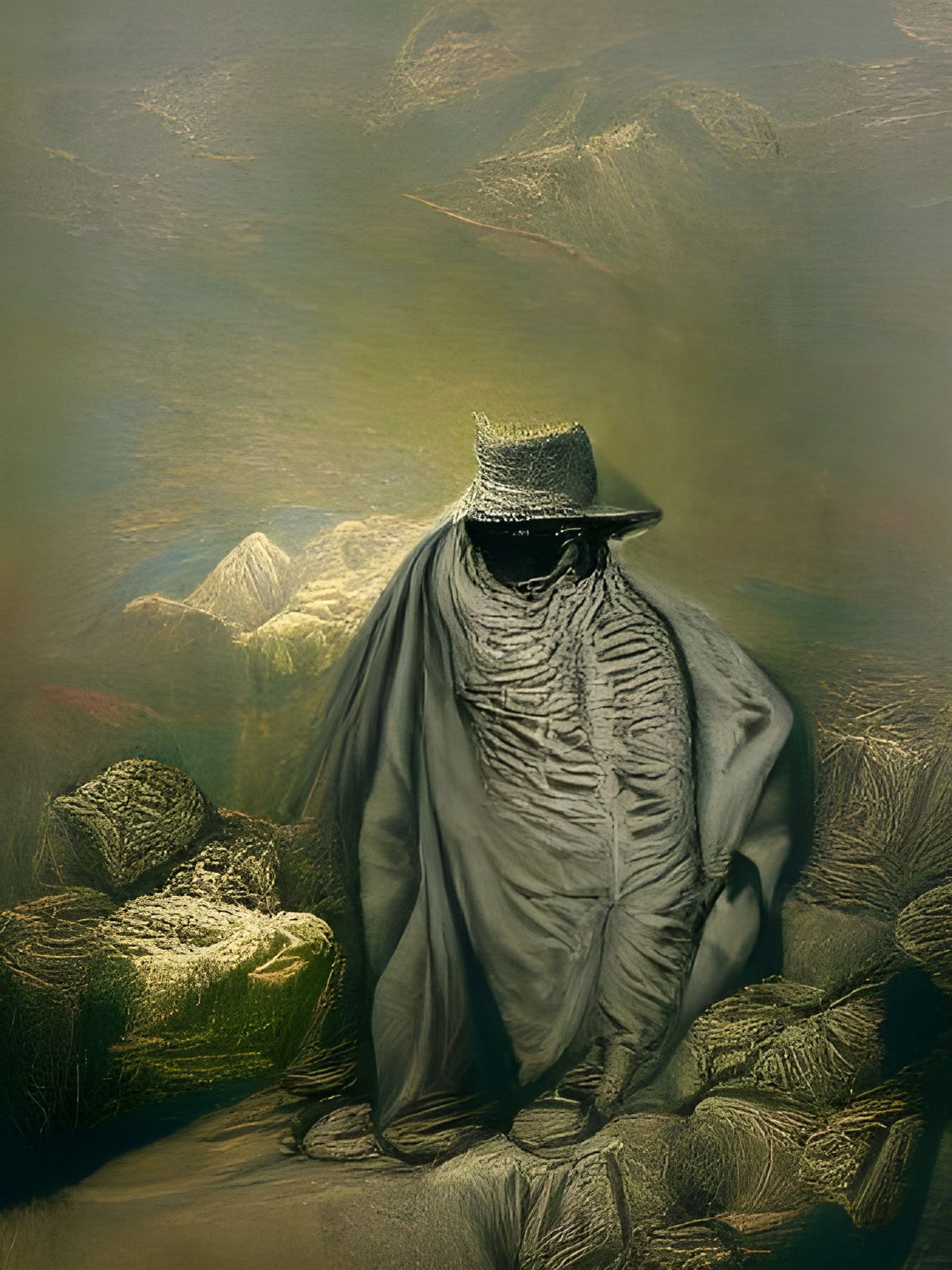 Invisible Man in Gustave Doré Style