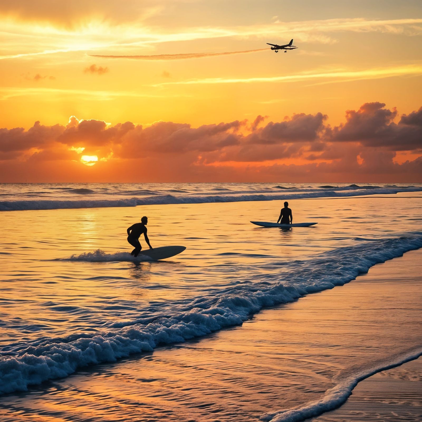 Serenity by the Ocean at Sunset