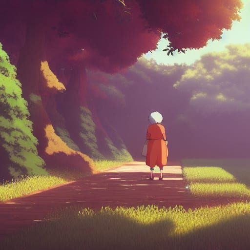 Acorn in Studio Ghibli Anime Style