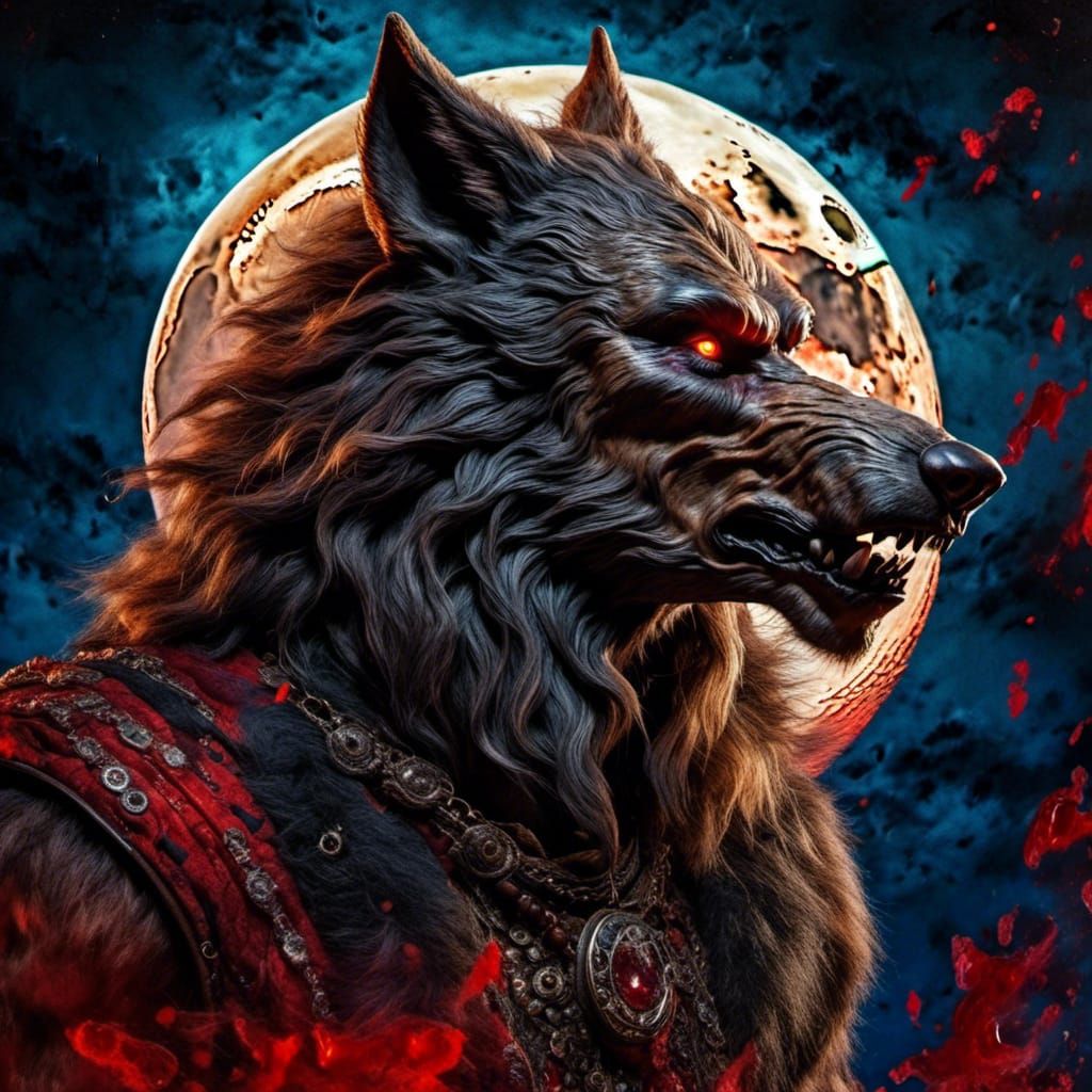 <lora:Fierce Werewolf:1.0> anthropomorphic werewolf portrait alcohol ink stunning masterpiece intricate details sharp co...