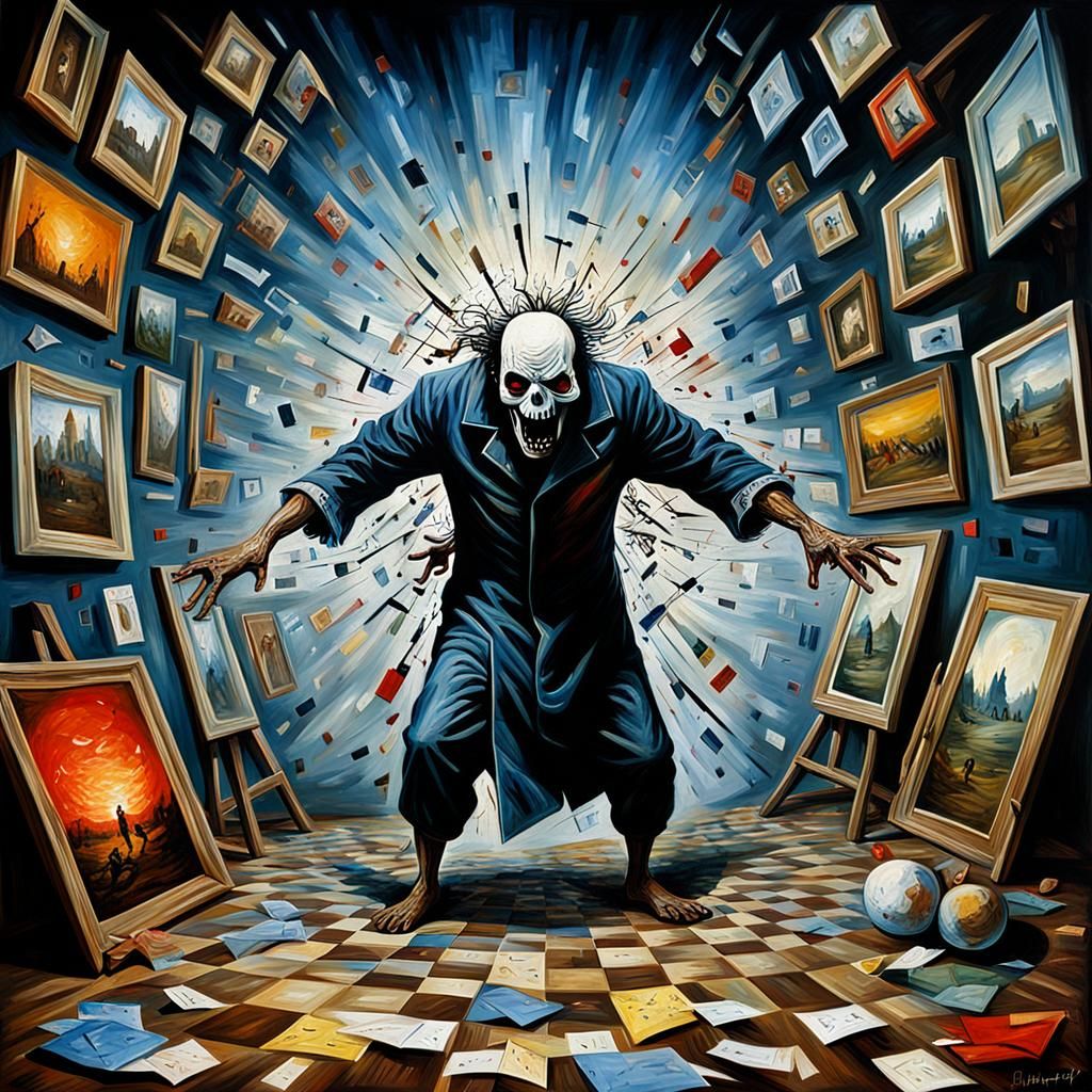 Abstract Painting: The Definition of Insanity